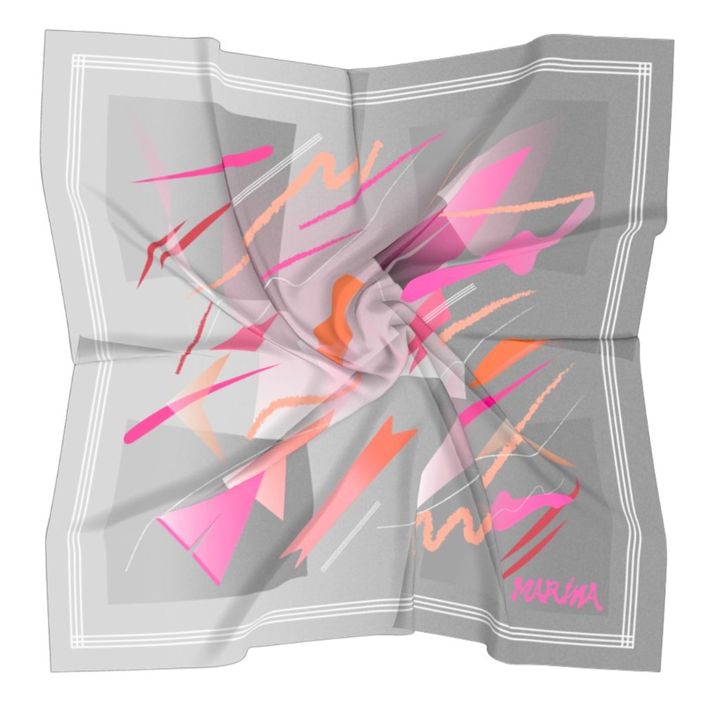 Abstract 80's inspired scarf